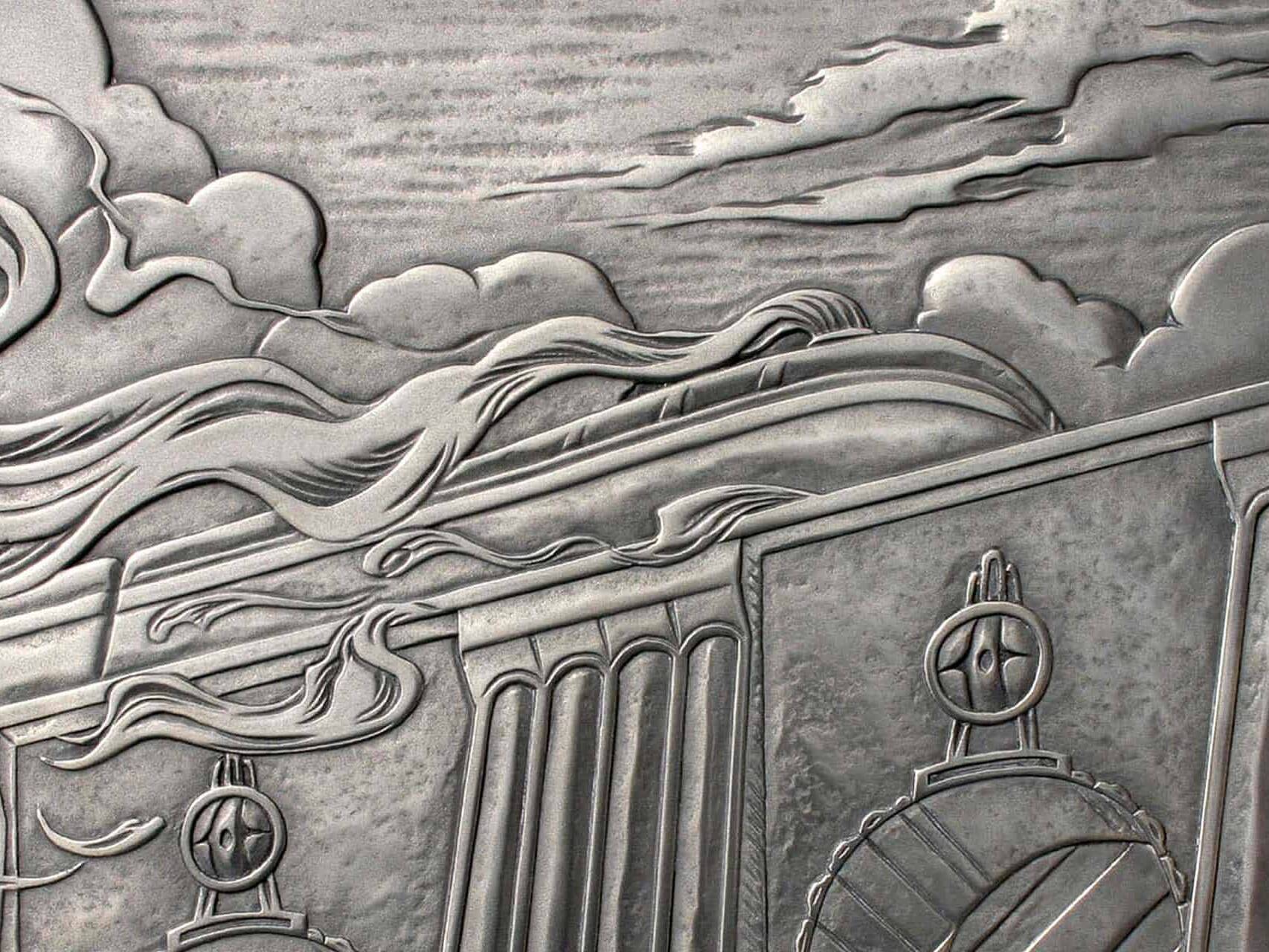 Bas-Relief Art Deco Metal Sculpture | DKT Artworks