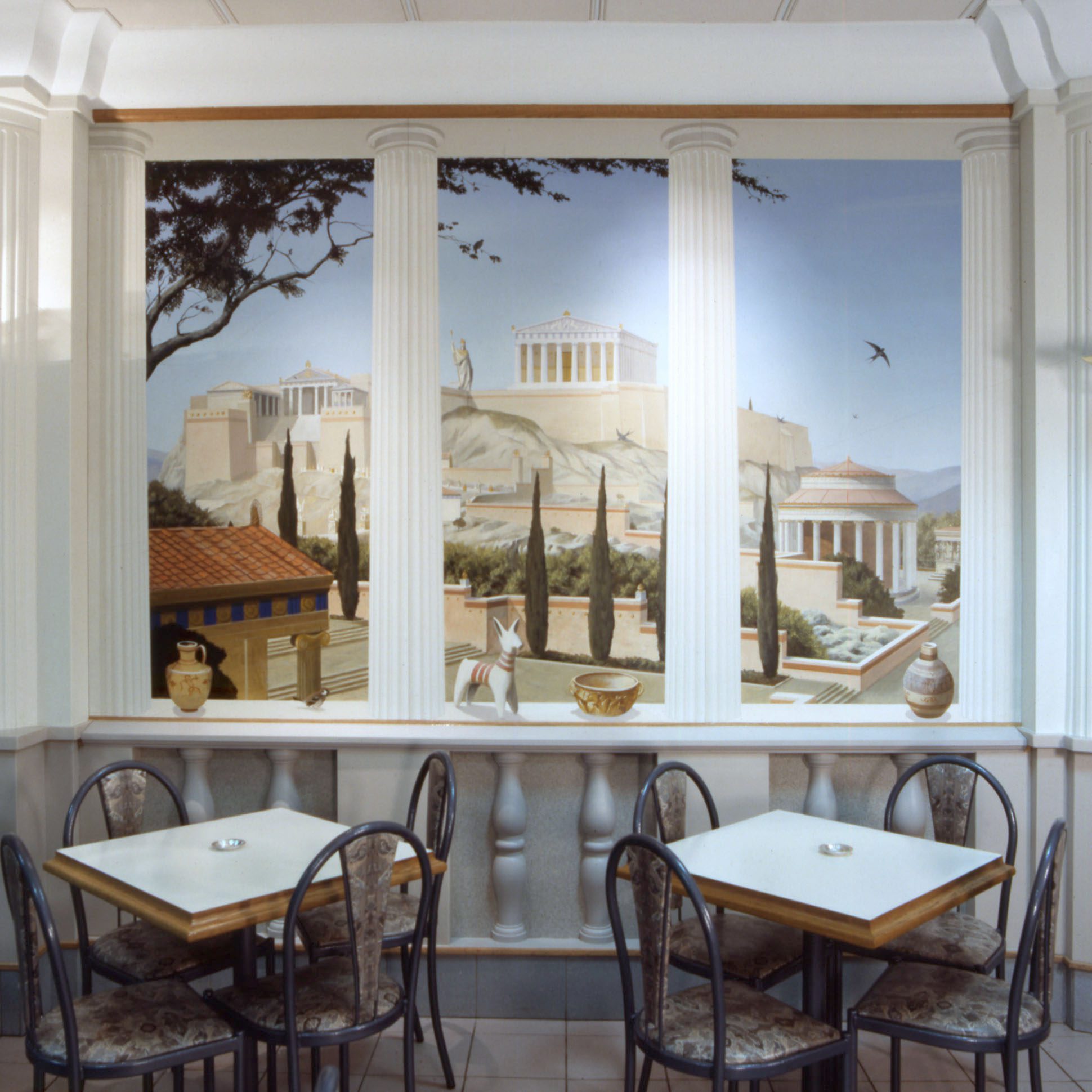 View on the Acropolis trompe l’oeil | © DKT Artworks